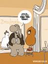 Cartoon: FAN-TAS-TISCH! (small) by Flix tagged elefant hochzeit hochzeitskleid