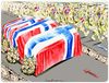 Cartoon: Still_in_Afghanistan (small) by firuzkutal tagged usa,afgahanistan,norway,isaf,soldiers,terror,pakistan,talaban,death,coffin,military