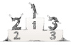 Cartoon: Winners (small) by firuzkutal tagged math2022 numbers firuzkutal mathematic competition winner