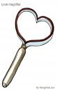 Cartoon: Love Magnifier (small) by Frits Ahlefeldt tagged science,magnify,tool,feelings,love,life,relations,funny,illustration,frits,hikingartist