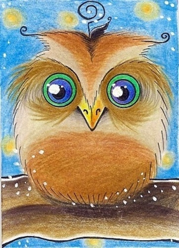 Cartoon: Owl (medium) by Metalbride tagged eule