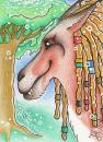 Cartoon: Pferde-Wolf? (small) by Metalbride tagged kakaokarten,sammelkarten,traiding,cards
