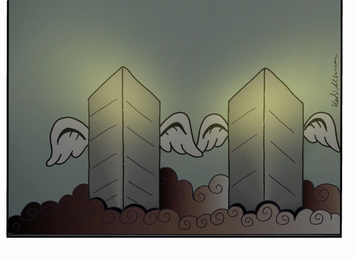 Cartoon: nein eleven (medium) by kader altunova tagged twin,towers