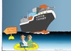 Cartoon: waffenexporte (small) by kader altunova tagged waffenexporte,meer,tanker,asyl