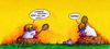 Cartoon: Maulwurf beim Federball (small) by Jupp tagged maulwurf,mole,federball,badminton,jupp,cartoon