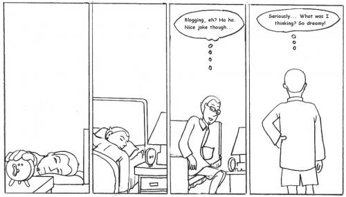 Cartoon: Secret Life of Bloggers - 06 (medium) by sriks6711 tagged slob,comic,strip,blogging,life