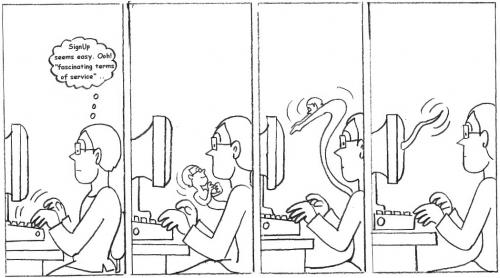 Cartoon: Secret Life of Bloggers - 15 (medium) by sriks6711 tagged slob,comic,strip,blogging,life