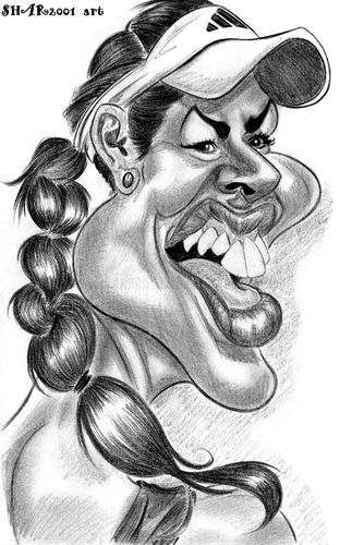 Cartoon: Ana Ivanovic 2 (medium) by shar2001 tagged ivanovic,ana,caricature