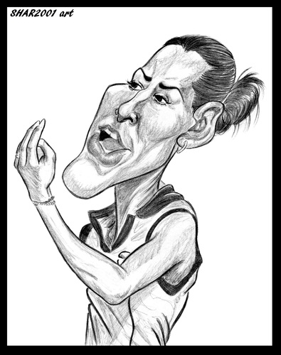 Cartoon: Flavia Penetta (medium) by shar2001 tagged penetta,flavia,caricature,tennis,italy