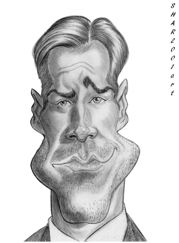 Cartoon: Michael Fassbender (medium) by shar2001 tagged caricature,michael,fassbender,actors