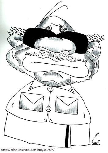 Cartoon: KARUNANIDHI (medium) by mindpad tagged scam,2g,nadu,tamil,dmk,karunanidhi