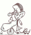 Cartoon: Sonia n her 40 year old toddler (small) by mindpad tagged sonia,gandhi,cartoon,caricature