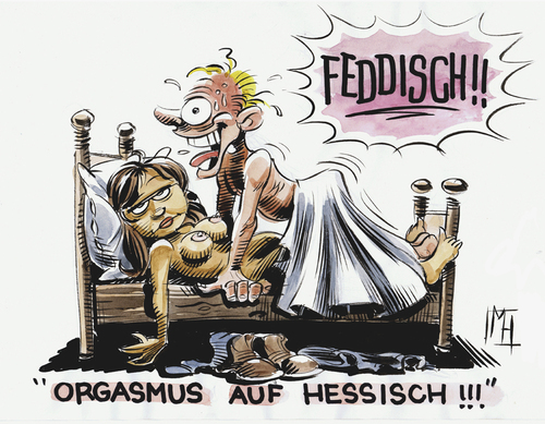 Cartoon: da lacht der hesse (medium) by herr Gesangsverein tagged tja