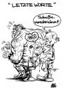 Cartoon: letzte worte (small) by herr Gesangsverein tagged tattoo