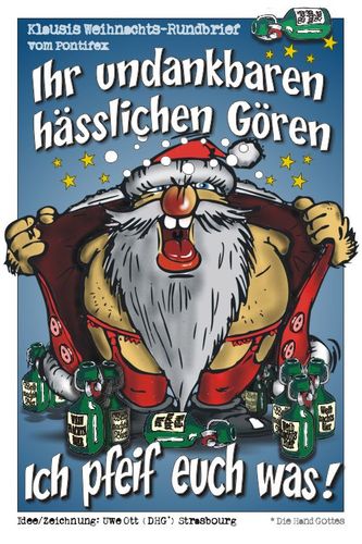 Cartoon: ... es weihnachtet ... (medium) by BARHOCKER tagged nikolaus,santa,claus,pere,noel,uwe,ott,ottdesign,barhocker