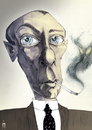 Cartoon: Michail Bulgakov (small) by Mattia Massolini tagged bulgakov,caricature,writer,russia