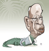 Cartoon: Rupert crocodile Murdoch (small) by Mattia Massolini tagged rupert,murdoch,crocodile,tears,news,of,the,world