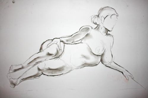 Cartoon: Nude woman drawing (medium) by Playa from the Hymalaya tagged nude,woman,drawing