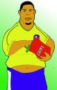 Cartoon: Ronald MC Donaldo (small) by Playa from the Hymalaya tagged soccer,ronaldo,sport,fat,eat,brazil