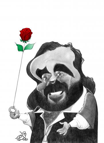 Cartoon: Demis Roussos (medium) by tamer_youssef tagged demis,roussos,greece,famous,people,singer,music,musician,catoon,caricature,portrait,pencil,art,sketch,by,tamer,youssef,egypt