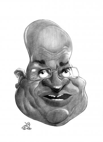 Cartoon: Jacob Zuma (medium) by tamer_youssef tagged jacob,zuma,south,africa,cartoon,caricature,illustration,sketch,pencil,art,tamer,youssef,egypt,usa,politics