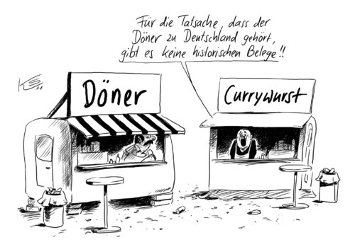 Cartoon: Doener (medium) by Stuttmann tagged döner,kebab,türken,imbiss,essen,gastronomie,handel,currywurst,konkurrenz,verkauf,döner,kebab,türken,imbiss,essen,gastronomie,handel,currywurst,konkurrenz,verkauf