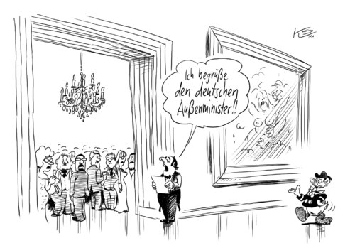 Cartoon: Donald (medium) by Stuttmann tagged donald,westerwelle,außenminister