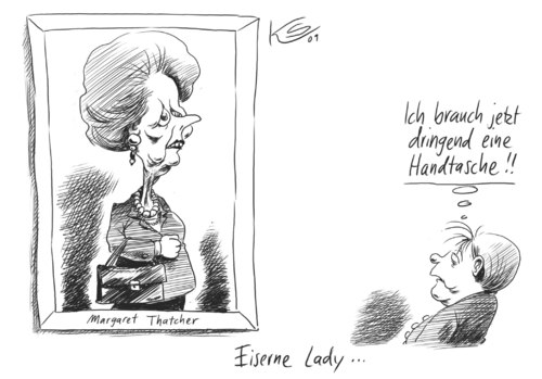 Cartoon: Eiserne Lady (medium) by Stuttmann tagged merkel,thatcher,maggie,eiserne,lady,cdu,wahlen,amtsperiode,westerwelle,neoliberal,angela merkel,margaret thatcher,eiserne,lady,cdu,wahlen,maggie,amtsperiode,westerwelle,neoliberal,angela,merkel,margaret,thatcher