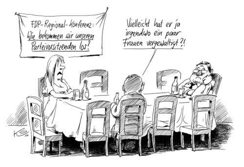 Cartoon: Konferenz (medium) by Stuttmann tagged fdp,westerwelle,umfragewerte,fdp,guido westerwelle,umfragewerte,guido,westerwelle
