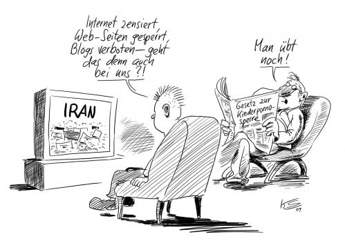 Cartoon: Man übt noch... (medium) by Stuttmann tagged kinderpornosperre,iran,wahlen,wahl,ahmadinedschad,moussavi,iraner,diktatur,regierung,diktator,wahlbetrug,protest,internet,web,netz,netzwerke,netzwerk,online,kommunikation,information,informationen,nachrichten,news,berichterstattung,zensur,zensiert,blogs,sperrung,gesetz,gesetze,porno,kinderporno,trend,kinderpornographie,pornographie,prävention,datenschutz