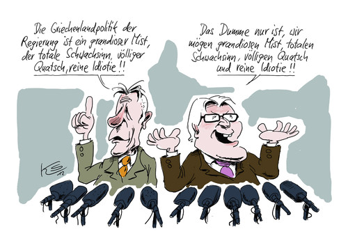 Cartoon: Mist (medium) by Stuttmann tagged griechenlandpolitik