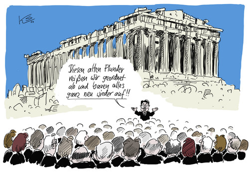 Cartoon: Plunder (medium) by Stuttmann tagged griechenland,pleite,rösler