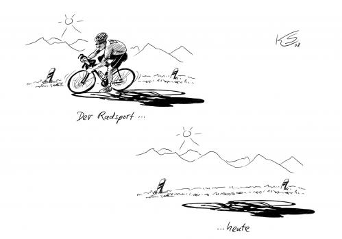 Cartoon: Radsport (medium) by Stuttmann tagged radsport,radrennen,tour,de,france,giro,doping,radsport,radrennen,tour de france,fahrrad,sport,doping,amphetamine,anabolika,blutprobe,dopingtest,steroide,dopingskandal,fahrradrennen,urinprobe,aufputschmittel,leistung,wettkampf,wettbewerb,betrug,skandal,moral,ethik,out,image,radfahren,tour,de,france