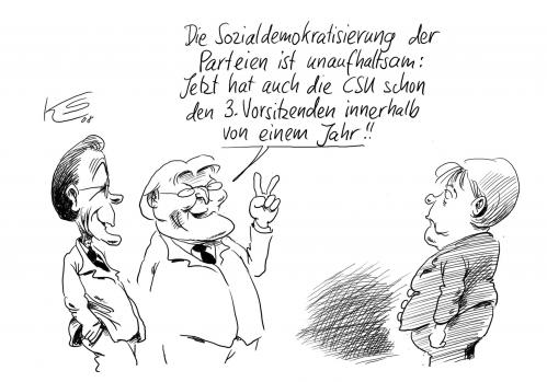 Cartoon: Sozialdemokratisierung (medium) by Stuttmann tagged müntefering,steinmeier,merkel,csu,sozialdemokraten,parteien,vorsitzender,bayern,wahlen,koalition,franz müntefering,steinmeier,frank walter steinmeier,angela merkel,csu,partei,parteien,vorsitzender,sozialdemokraten,vorsitz,bayern,wahlen,wahl,wählen,kandidat,kandidatur,koalition,franz,müntefering,frank,walter,angela,merkel