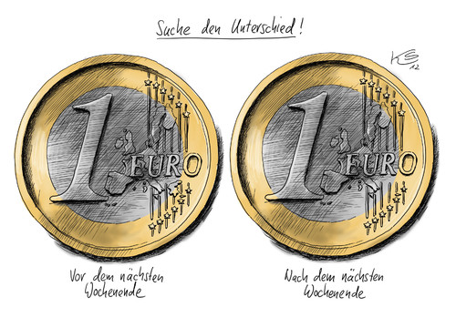 Cartoon: Unterschied (medium) by Stuttmann tagged griechenland,wahl,eurokrise,eu
