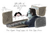 Cartoon: Dispo (small) by Stuttmann tagged banken,aigner,dispozinsen