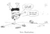 Cartoon: Handstand (small) by Stuttmann tagged cdu,merkel,ferien,pressekonferenz