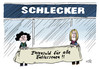 Cartoon: Schlecker (small) by Stuttmann tagged schlecker,insolvenz,entlassungen,ehrensold,wulff