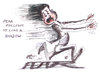 Cartoon: Fear is our Life Partner (small) by remyfrancis tagged better,living,thought,fear,cartoon,shadow,life,partner