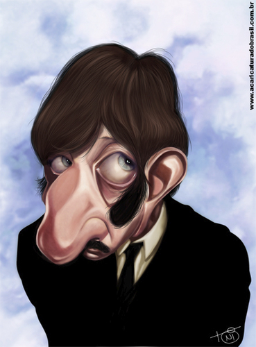 Cartoon: Ringo Starr (medium) by Toni DAgostinho tagged the,beatles