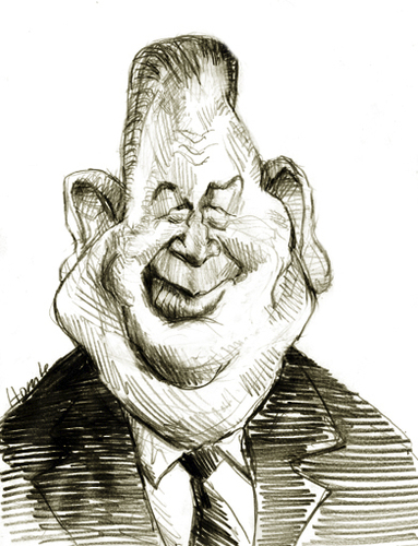 Cartoon: Julio Grondona (medium) by horate tagged futbol