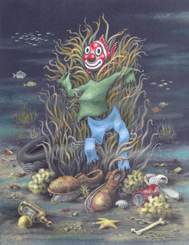Cartoon: Clownfish (medium) by ozbek tagged ecology