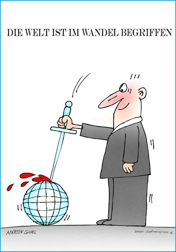Cartoon: welt umwelt klima erde zerstöre (medium) by martin guhl tagged welt,umwelt,klima,erde,zerstören,mensch,karikatur,cartoon