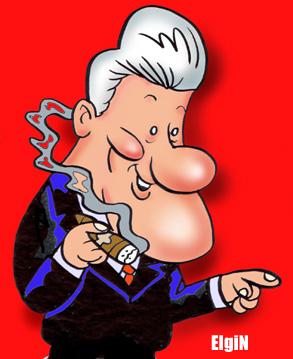 Cartoon: President Bubba Clinton (medium) by subwaysurfer tagged comic,caricature,president,political