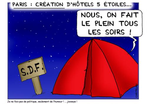 Cartoon: HOTELS 5 ETOILES (medium) by chatelain tagged hotels,etoiles