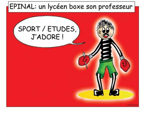 Cartoon: IMAGE D EPINAL.... (medium) by chatelain tagged humour,epinal,patarsort,professeur,