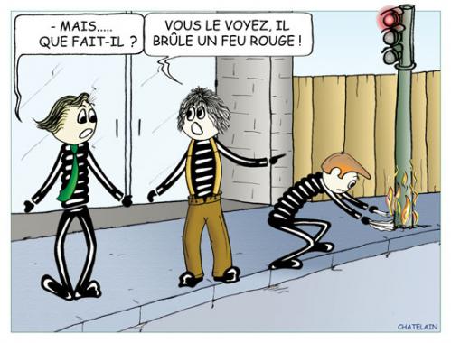 Cartoon: MAIS   QUE FAIT-IL (medium) by chatelain tagged humour,patarsort,feu,rouge,