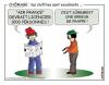 Cartoon: Les chiffres... (small) by chatelain tagged humour,chomage,chiffres,