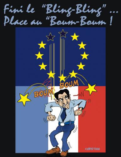 Cartoon: europe en panne (medium) by CHRISTIAN tagged europe,sarkozy