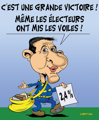 Cartoon: Le NPA de Besancenot ... (medium) by CHRISTIAN tagged besancenot,elections